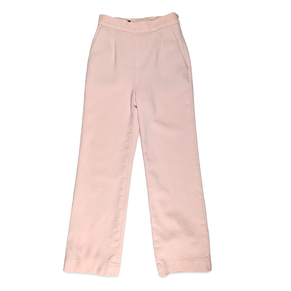 Escada Pink Virgin Wool High Rise Straight‎ Leg Dress Pants Size 32 (US 0 / XS)